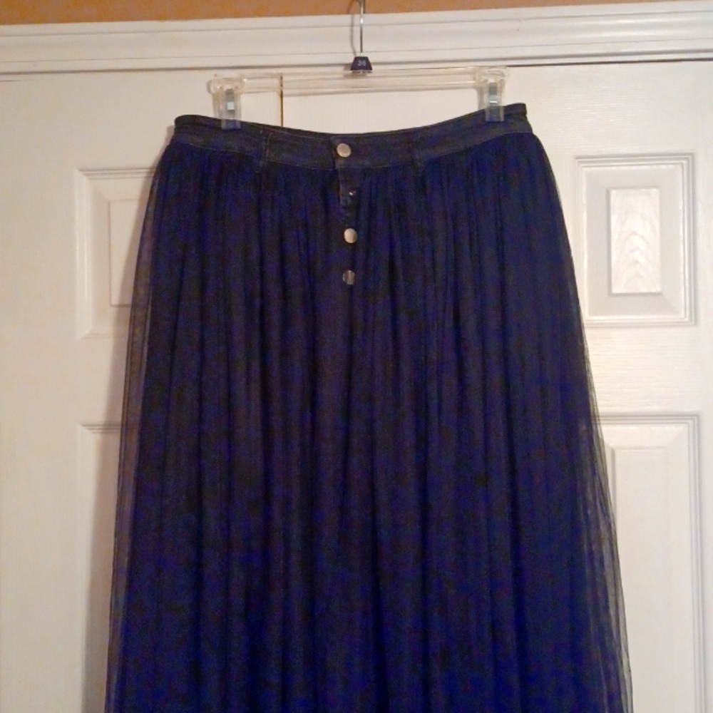 Black tulle skirt